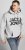 Jack & Jones CORP LOGO Large Print Hoodie Light Grey Melange - Gensere og hettegensere - Store hettegensere - 2XL-14XL