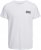 Jack & Jones CORP Logo T-Shirt White w Small Black Print - T-skjorter - Store T-skjorter - 2XL-14XL