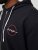 Jack & Jones JJSTAMP ZIP Hoodie Black - Gensere og hettegensere - Store hettegensere - 2XL-14XL