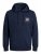 Jack & Jones JJLOCK SWEAT HOOD Navy - Gensere og hettegensere - Store hettegensere - 2XL-14XL
