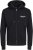 Jack & Jones ESTERBRO Zip Hoodie Black - Gensere og hettegensere - Store hettegensere - 2XL-14XL