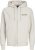 Jack & Jones ESTERBRO Zip Hoodie Light Grey - Gensere og hettegensere - Store hettegensere - 2XL-14XL