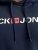 Jack & Jones CORP OLD LOGO REG FIT Hoodie Navy Blazer - Gensere og hettegensere - Store hettegensere - 2XL-14XL