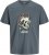Jack & Jones Anatomy Skull Crew Neck T-Shirt Grey - T-skjorter - Store T-skjorter - 2XL-14XL