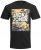Jack & Jones JJPETE SHAPE Camo Print T-Shirt Black - T-skjorter - Store T-skjorter - 2XL-14XL