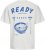 Jack & Jones Charge Crew Neck Printed T-Shirt White - T-skjorter - Store T-skjorter - 2XL-14XL
