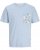 Jack & Jones Tavira Aop Pocket Crew Neck T-Shirt Skyway - T-skjorter - Store T-skjorter - 2XL-14XL