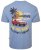 Kam Jeans 5711 Endless Summers Slub Tee With Back Print Blue - T-skjorter - Store T-skjorter - 2XL-14XL