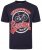 Kam Jeans 5712 Twin Pack Motorcycle/Cycle Print Tee Black and Navy - T-skjorter - Store T-skjorter - 2XL-14XL