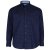 Kam Jeans 6158 Long Sleeve Dobby Embroidery Shirt Navy - Skjorter - Store skjorter - 2XL-8XL