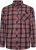 Kam Jeans 6301 LS Casual Check Shirt Red - Skjorter - Store skjorter - 2XL-8XL