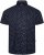 Kam Jeans 6325 Dobby Print Short Sleeve Shirt Black - Skjorter - Store skjorter - 2XL-8XL