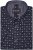 Kam Jeans 6325 Dobby Print Short Sleeve Shirt Black - Skjorter - Store skjorter - 2XL-8XL