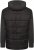 Kam Jeans KV135 Quilted Zip Thru Hoody with Padded Body & Jersey Sleeves Black TALL SIZES - HERREKLÆR MT-6XLT - Klær for høye menn