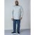 D555 Plato Long Sleeve T-shirt Grey - T-skjorter - Store T-skjorter - 2XL-14XL