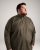 Motley Denim Lisbon Long Sleeve Shirt Dark Khaki - Skjorter - Store skjorter - 2XL-8XL