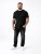 D555 Smartly T-skjorte med rund hals Svart 5-pakning - T-skjorter - Store T-skjorter - 2XL-14XL