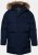 JP1880 Quilted Parka Lightweight and Warm with Faux Fur Hood Navy - Jakker - Store jakker - 2XL-12XL