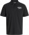Jack & Jones Makoto Polo Short Sleeve Black - Polo- & piqueskjorter - Poloskjorte i store størrelser - 2XL-8XL