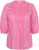 Kaffe Curve Karlia 3/4 Sleeve Blouse Pink - Bluser & tunikaer - 