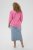 Kaffe Curve Karlia 3/4 Sleeve Blouse Pink - Bluser & tunikaer - 