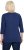 Ulla Popken Decorative Plant 3/4 Sleeve T-Shirt Ink Blue - Trykket T-skjorter for dame - 