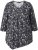 Ulla Popken Asymmetric Cowboy Boot Print Tee Black - Trykket T-skjorter for dame - 