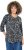 Ulla Popken Asymmetric Cowboy Boot Print Tee Black - Trykket T-skjorter for dame - 