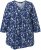 Ulla Popken Asymmetric Cowboy Boot Print Tee Dark Blue - Trykket T-skjorter for dame - 