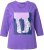 Ulla Popken Fashion Graphic T-Shirt Purple - Trykket T-skjorter for dame - 
