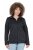 Ulla Popken Heather Knit Fleece Jacket Black - Hettegensere og collegegensere - Myke gensere, hettegensere og strikk