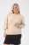 Kaffe Curve Lizzy Langermet genser Beige - Gensere & strikk - 