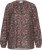 Kaffe Curve Belle Blouse Pink Black Graphic Flower - Bluser - 