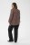 Kaffe Curve Belle Blouse Pink Black Graphic Flower - Bluser - 