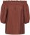 Kaffe Curve Neela Off-Shoulder Blouse Henna Brown - Bluser & tunikaer - 