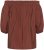 Kaffe Curve Neela Off-Shoulder Blouse Henna Brown - Bluser & tunikaer - 