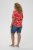 Kaffe Curve Ami Short Sleeve Blouse Printed Poppy Red - Bluser & tunikaer - 