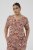 Kaffe Curve Ami Short Sleeve Blouse Printed Henna Brown - Bluser & tunikaer - 