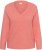 Kaffe Curve Jilanda V-Neck Pullover Red - Gensere & strikk - 