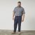 North Latitude 61155 Comfort Fit Linbukse Marineblå - Jeans og bukser - Store Bukser og Store Jeans