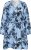 Kaffe Curve Aliana Dress Blue Flower Animal - Midikjoler - 