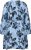 Kaffe Curve Aliana Dress Blue Flower Animal - Midikjoler - 