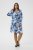 Kaffe Curve Aliana Dress Blue Flower Animal - Midikjoler - 