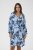 Kaffe Curve Aliana Dress Blue Flower Animal - Midikjoler - 