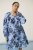 Kaffe Curve Aliana Dress Blue Flower Animal - Midikjoler - 
