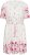 Kaffe Curve Rosa Mini Dress White Rose Border Flower - Minikjoler - 