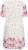 Kaffe Curve Rosa Mini Dress White Rose Border Flower - Minikjoler - 