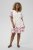 Kaffe Curve Rosa Mini Dress White Rose Border Flower - Minikjoler - 