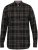 D555 Destin Checked Long Sleeve Shirt Black/Tan Check - Skjorter med lange ermer - 