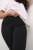 Kaffe Curve Jenna Leggings med Utsvingte Ben Svart - Jeans & Bukser i Store Størrelser – Plus Size - 